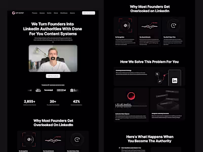 Landing Page Design for Gott Content