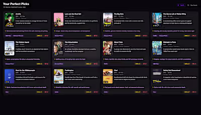 Quick project for my profile showcase: Movie Recommendations...