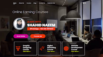 Educational Website(LMS Website)