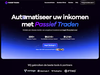 Automatiseer je inkomen met Passief Traden!