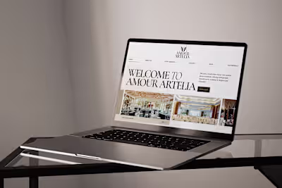 Amour Artelia - Website UI