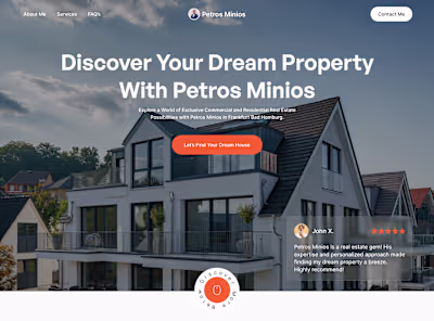 Petros Minios Website Design and Development
