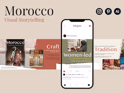 A visual storytelling Instagram carousel