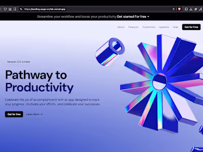 Landing Page Design Project