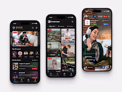Live Streaming Mobile App