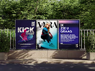 Poster Designs for Poppodium MEZZ Breda