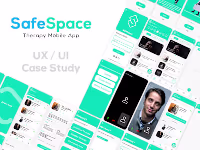 Safe-Space Therapy Mobile App Concept