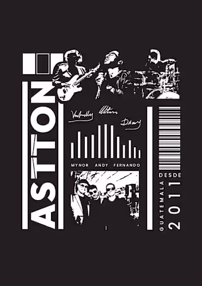 T-Shirt desing for a band