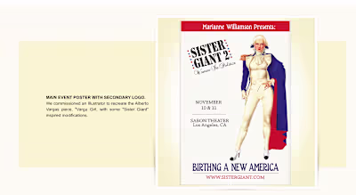 EVENT BRANDING - MARIANNE WILLIAMSON - SISTER GIANT 