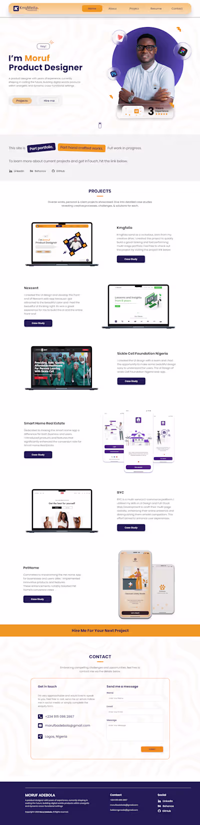 My Portfolio UI/UX Design