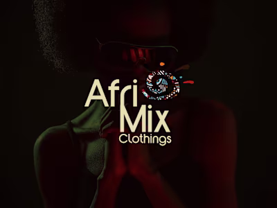 Afrimix clothing brand logo design