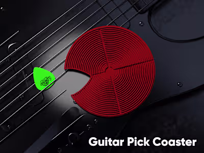 Coaster for guitar picks