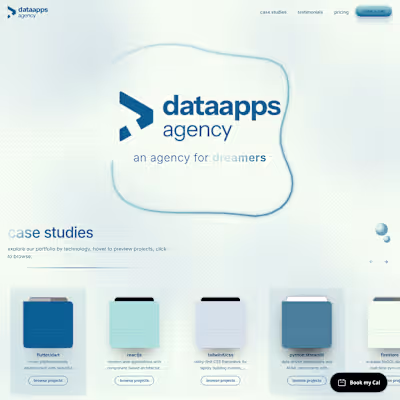 Agency landing page - dataapps agency
