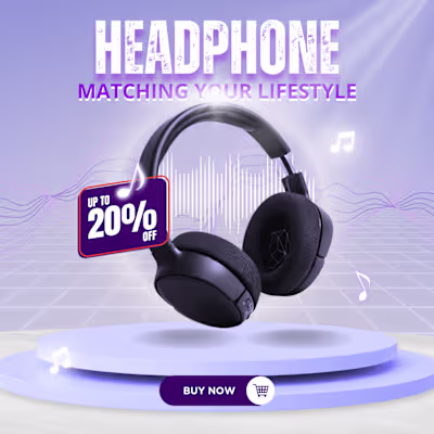 Headphone Ads Design