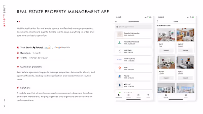 Real Estate Property Management App