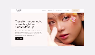 Branding, Web Design and Development for Makeup Academy