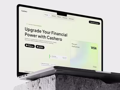 Cashero Framer Website 
