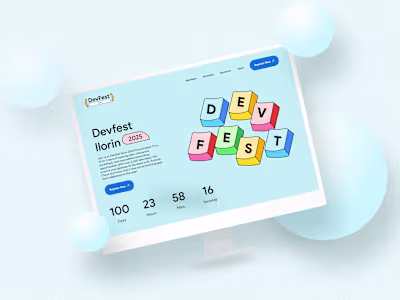 DevFest Ilorin 2025 Event Landing Page Design