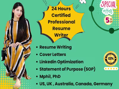 I will make a job landing professional CV and cover letter