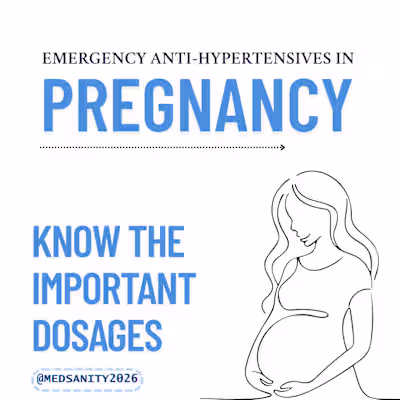 Emergency anti-hypertensives in pregnancy