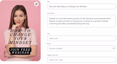 Pins with Optimized Titles and Descriptions
