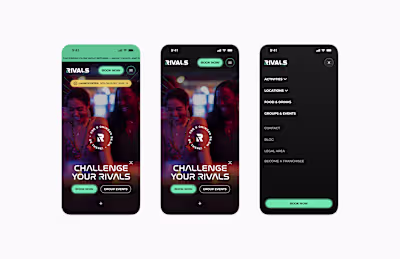 Working on some event marketing screens