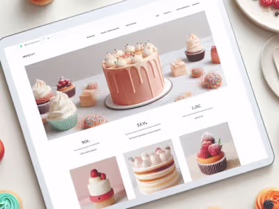 E-commerce Website Design for a Bakery