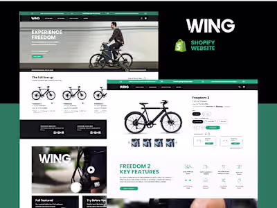 WING BIKE SHOPIFY WEBSITE