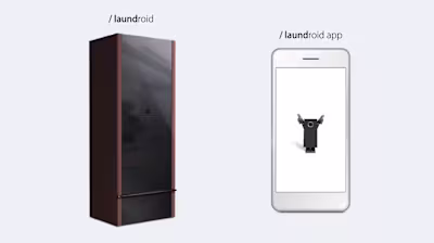 Mobile App Wireframe for an IoT Laundry-Folding Robot