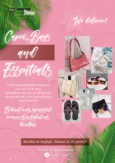 Capri Bags Social Media Promotion