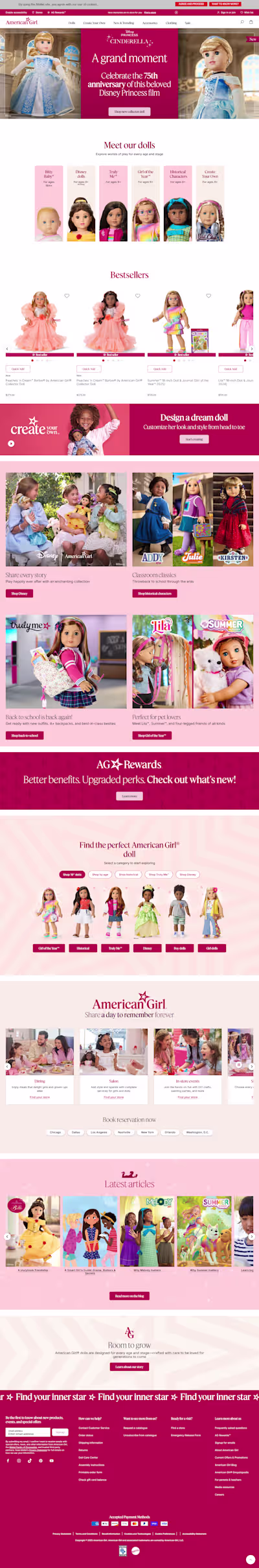 American Girl Shopify Plus Migration & Store Development