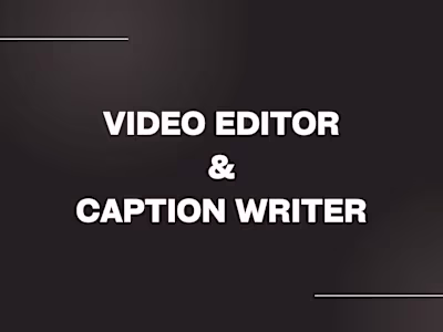 Video Editing and Closed Captioning Services