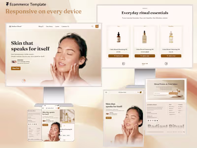 Build a Luxurious Skincare E-commerce Site with Framer