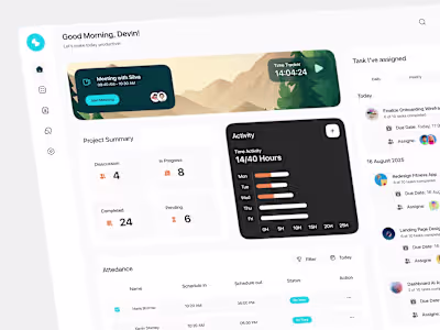 WorkNest - Task Management Dashboard