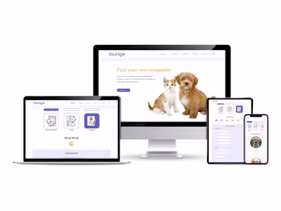 UX Design | Responsive Website - A Pet Adoption Flow