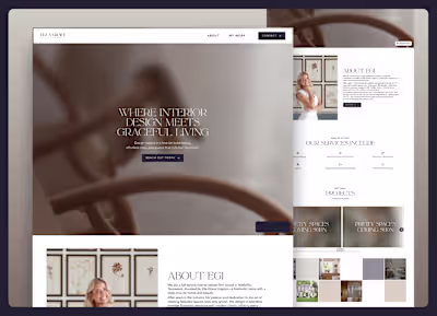 Responsive Website Design for Ella Grace Interiors
