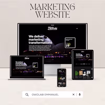 Netergy Marketing wix website design