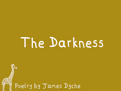 'The Darkness' In darkness formed In darkness grew In darkne...