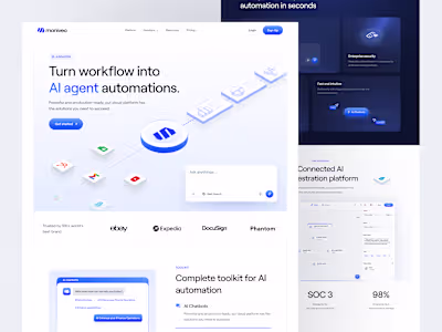 AI-Powered Automation Landing Page Design