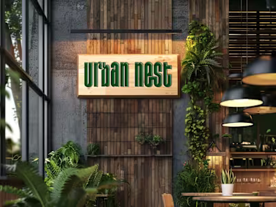 Urban Nest Cafe ( Logo, Menu and Packaging Design ) 