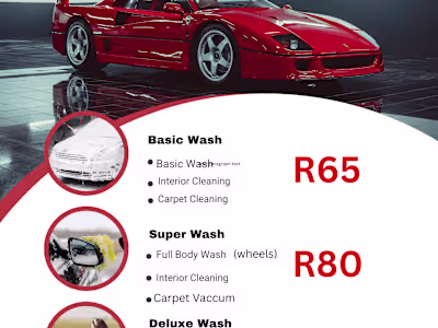 Car wash Ad for new business 