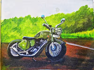 National-Level Painting Competition Achievement