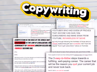 Copywriting (sales pages and emails)