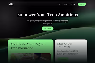 Tech Company - Concept Landing Page