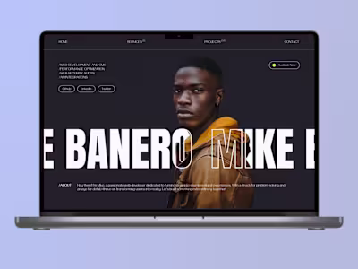 Developer Portfolio Website