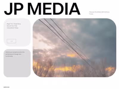 Website Design and Prototype for Photography Portfolio
