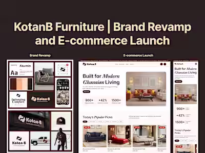 KotanB Furniture : Brand Revamp and E-commerce Launch