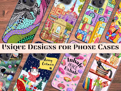 Graphic Design Portfolio Showcasing Unique Illustrations