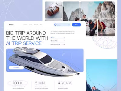 Travel Website Design | UX/UI | Landing Page | Responsive Design