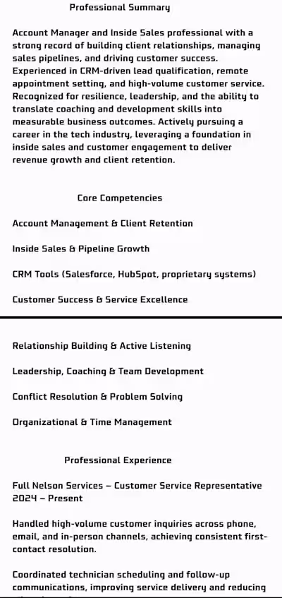 Before and after: A complete career transition resume crafte...